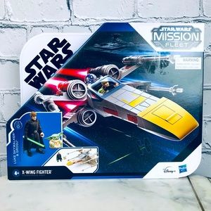 Star Wars Mission Fleet Luke Skywalker & Grogu X-Wing Fighter Action Figure NEW